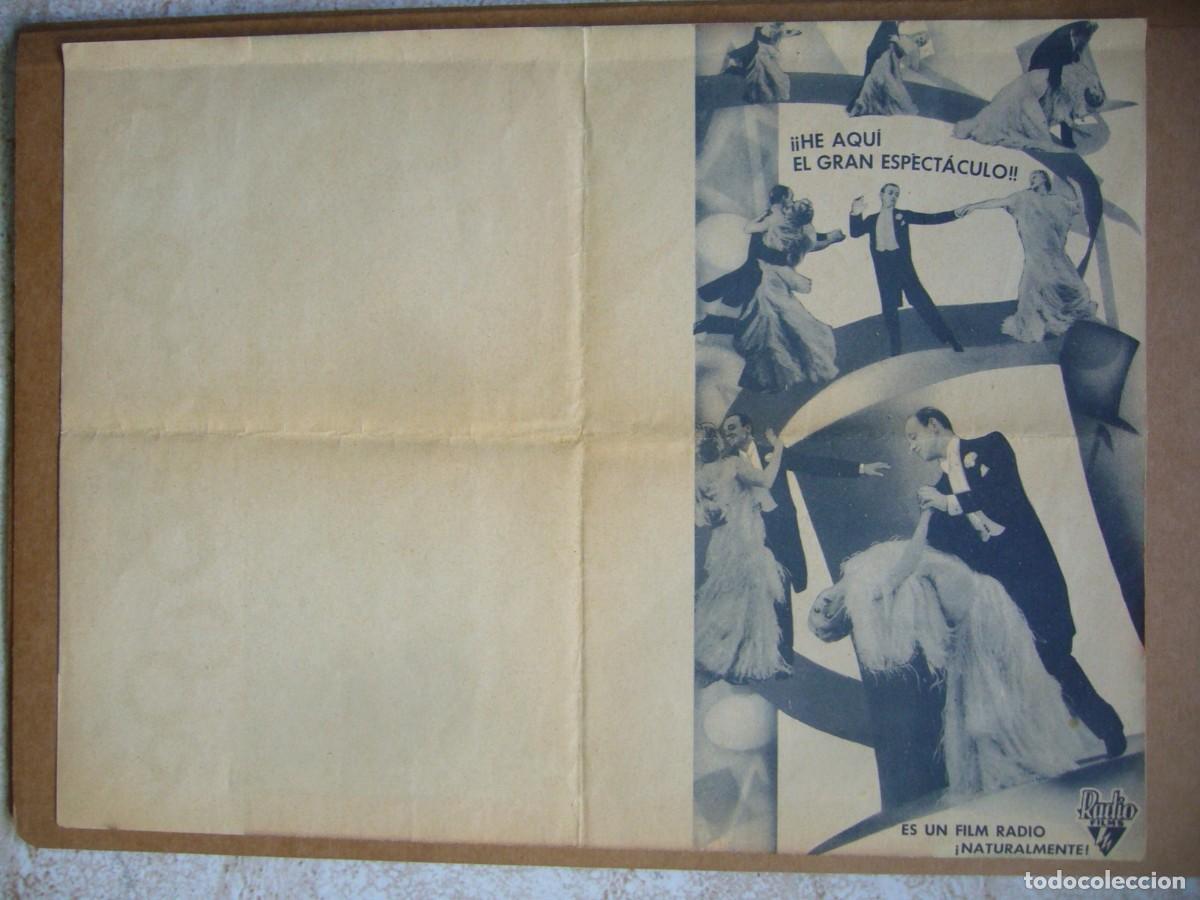 Cine: PROGRAMA de MANO 1935 SOMBRERO DE COPA - Foto 2