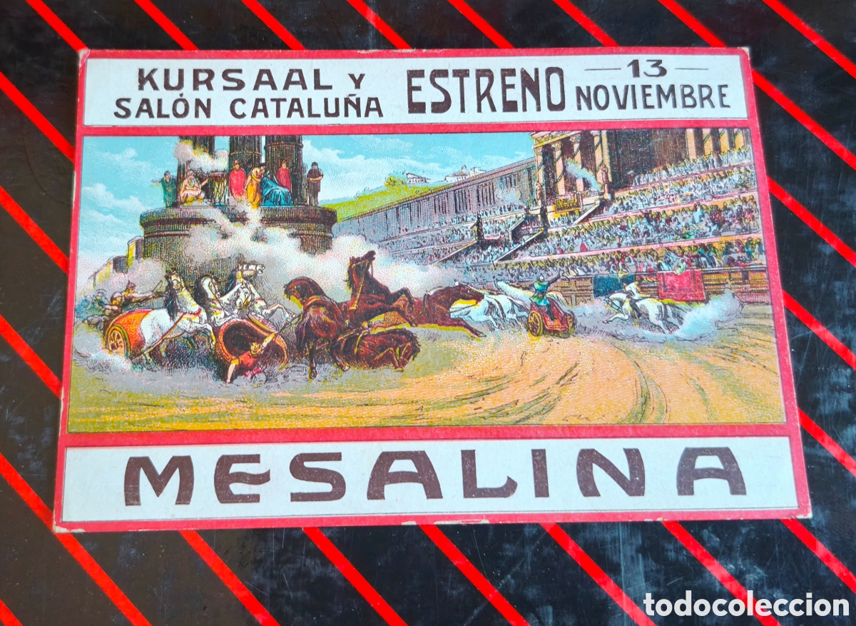 Cine: Antiguo programa de cine mudo Mesalina Kursaal y Sal&oacute;n Catalu&ntilde;a