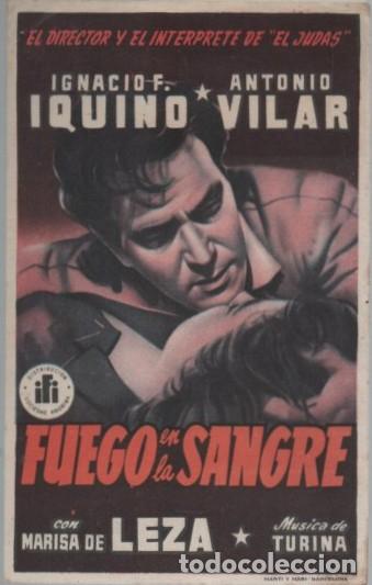 Cine: PROGRAMA DE CINE: FUEGO EN LA SANGRE PC-11954