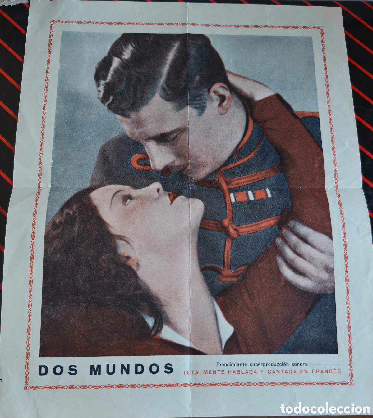 Cine: Antiguo programa de cine Dos Mundos Cine Sport de Cartagena 1932