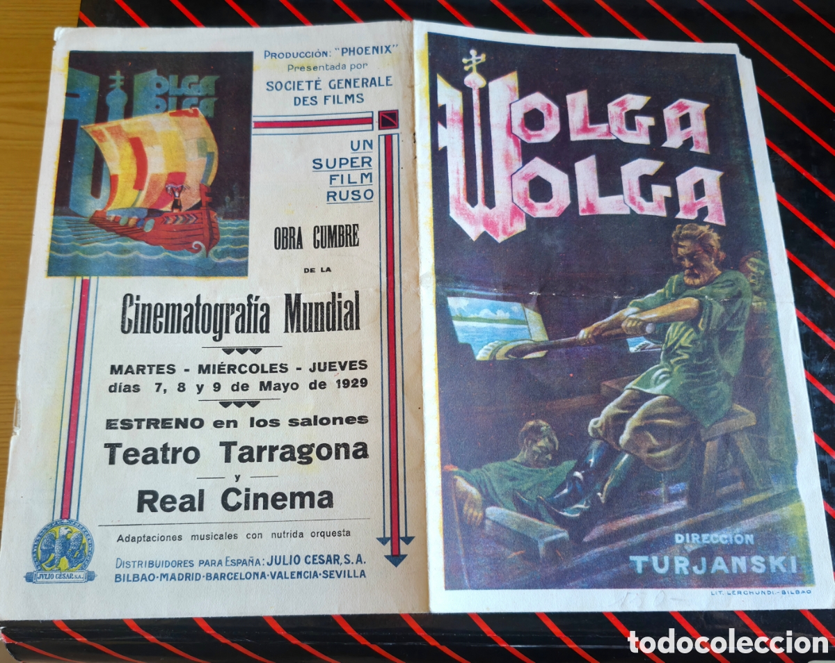 Cine: Antiguo programa de cine mudo Wolga Wolga A&ntilde;os 20 Tarragona