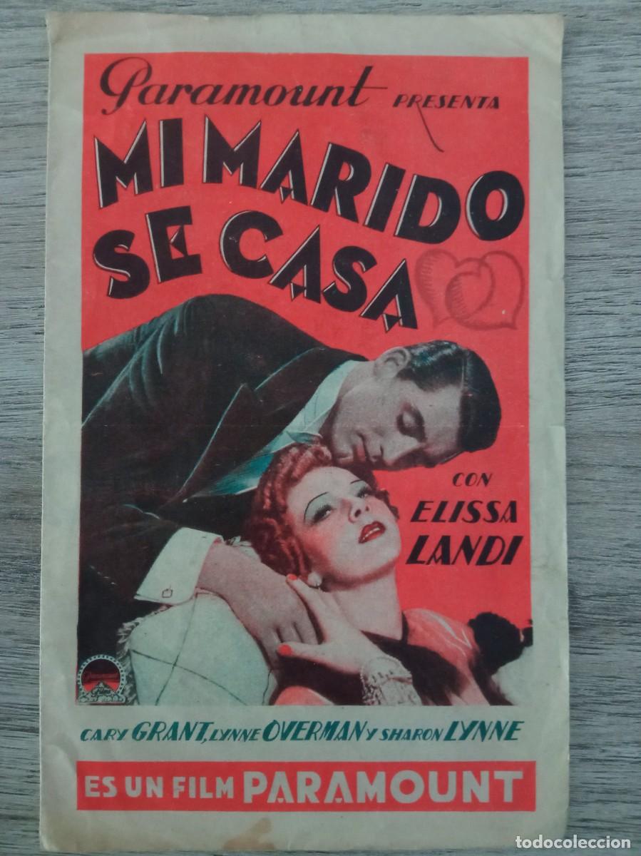 Cine: MI MARIDO SE CASA, ELISSA LANDI, CARY GRANT, SAL&Oacute;N DOR&Eacute;, ZARAGOZA, 1936
