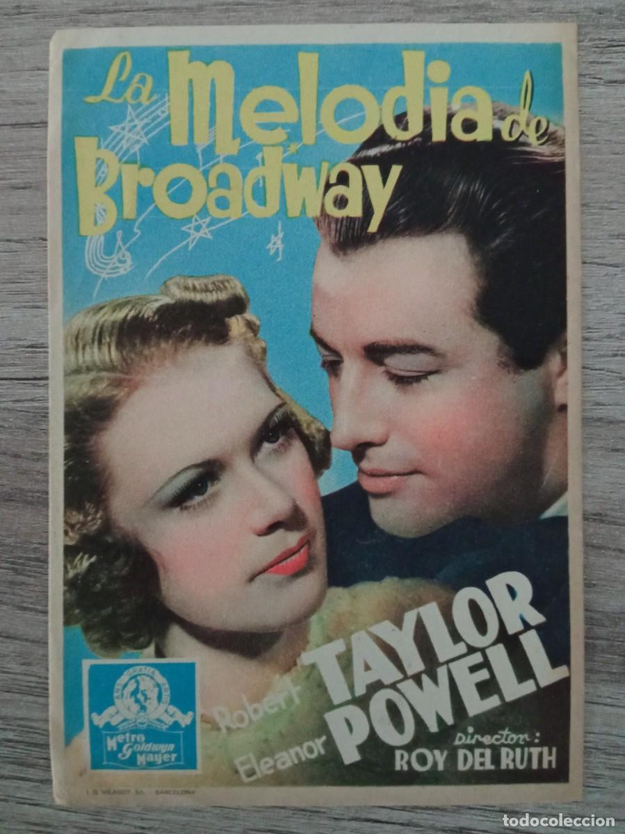Cine: LA MELODIA DE BROADWAY, ROBERT TAYLOR, VARIANTE LOGOTIPO MGM AZUL