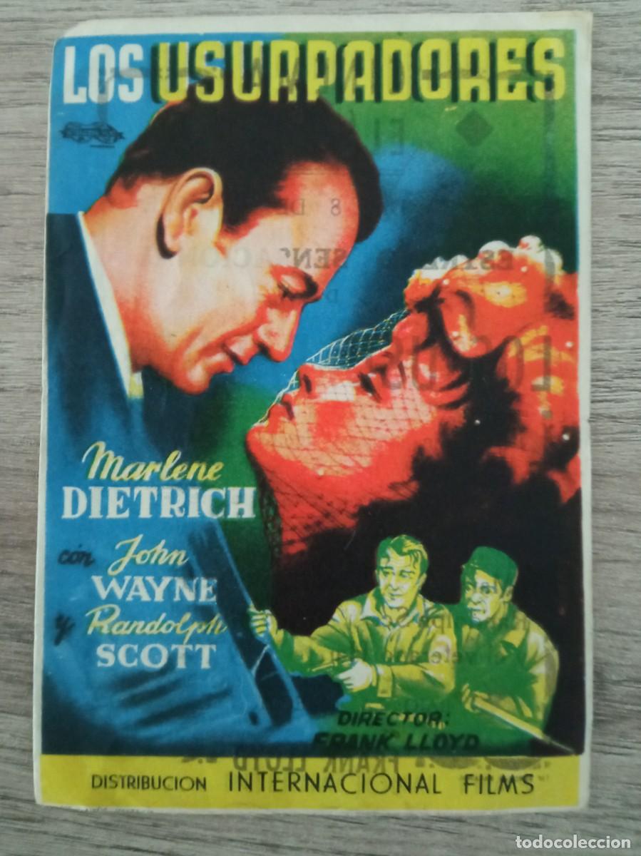 Cine: LOS USURPADORES, MARLENE DIETRICH, JOHN WAYNE, CINEMA ELISEOS