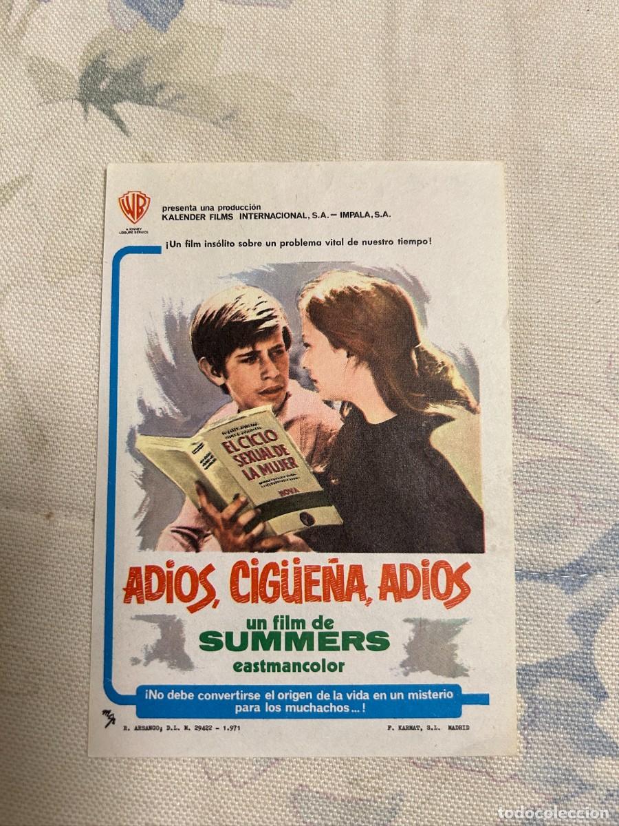 Cine: &ordm;1634 adios, cig&uuml;e&ntilde;a, adios sin publicidad buen estado