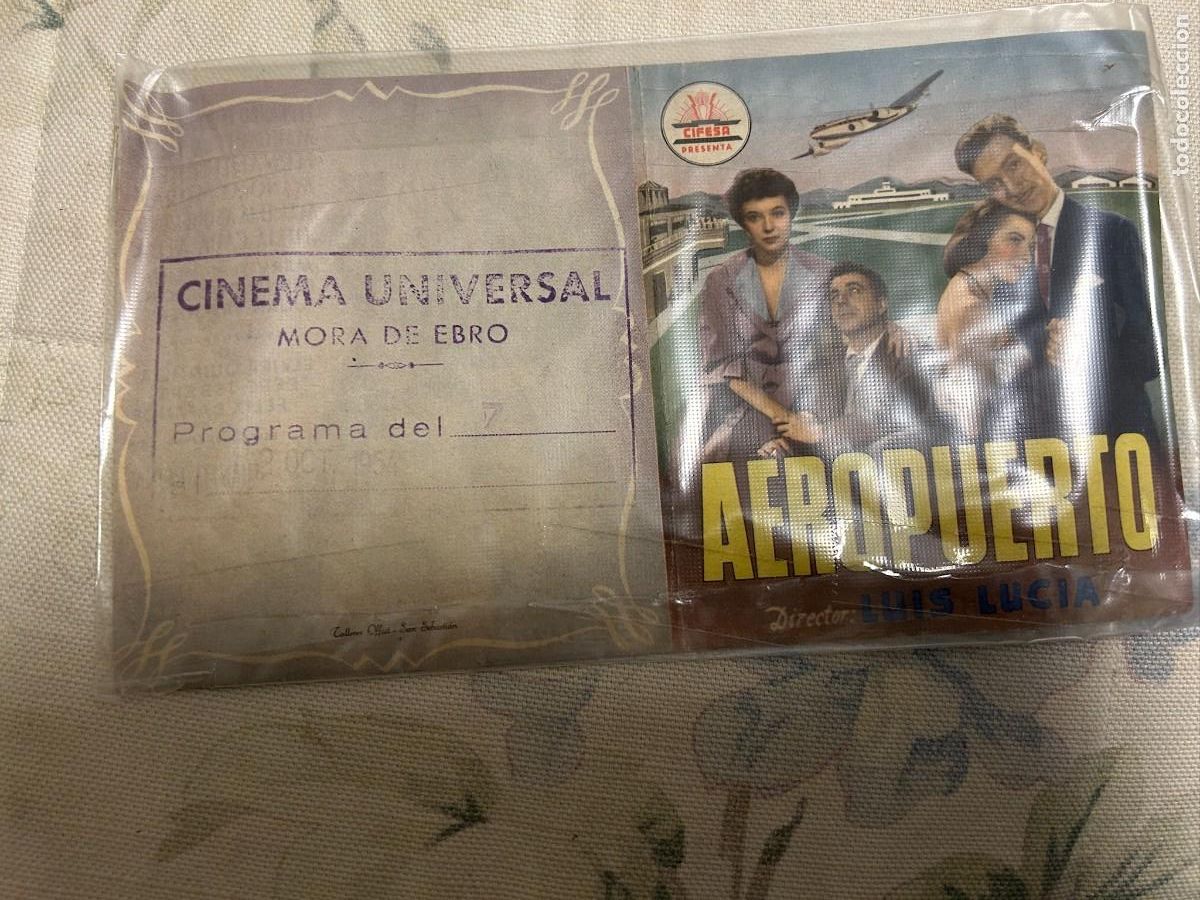 Cine: &ordm;1635 aeropuerto cinema universal mora de ebro tarragona buen estado como se ve