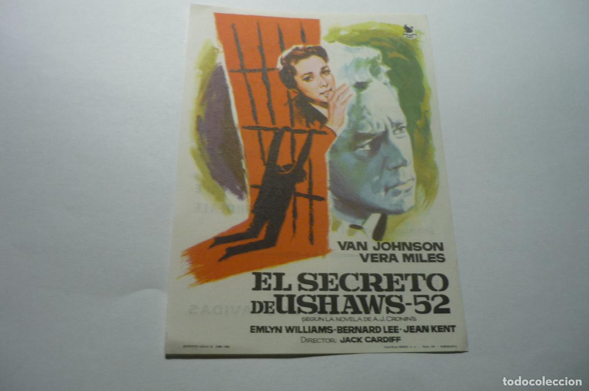 Cine: programa el seceto de ushaws .52 -van johnson publicidad