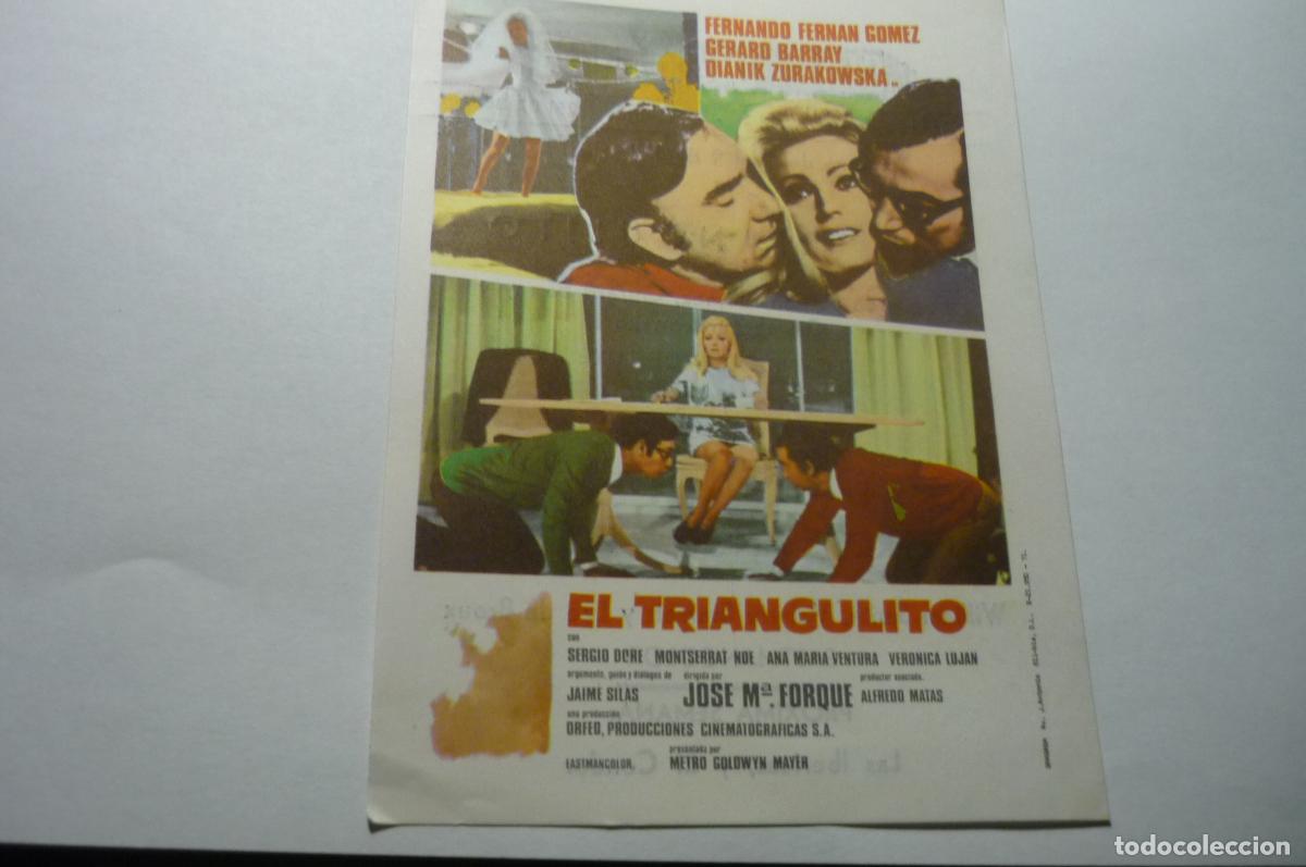 Cine: programa el triangulito .-f.fernan gomez publicidd