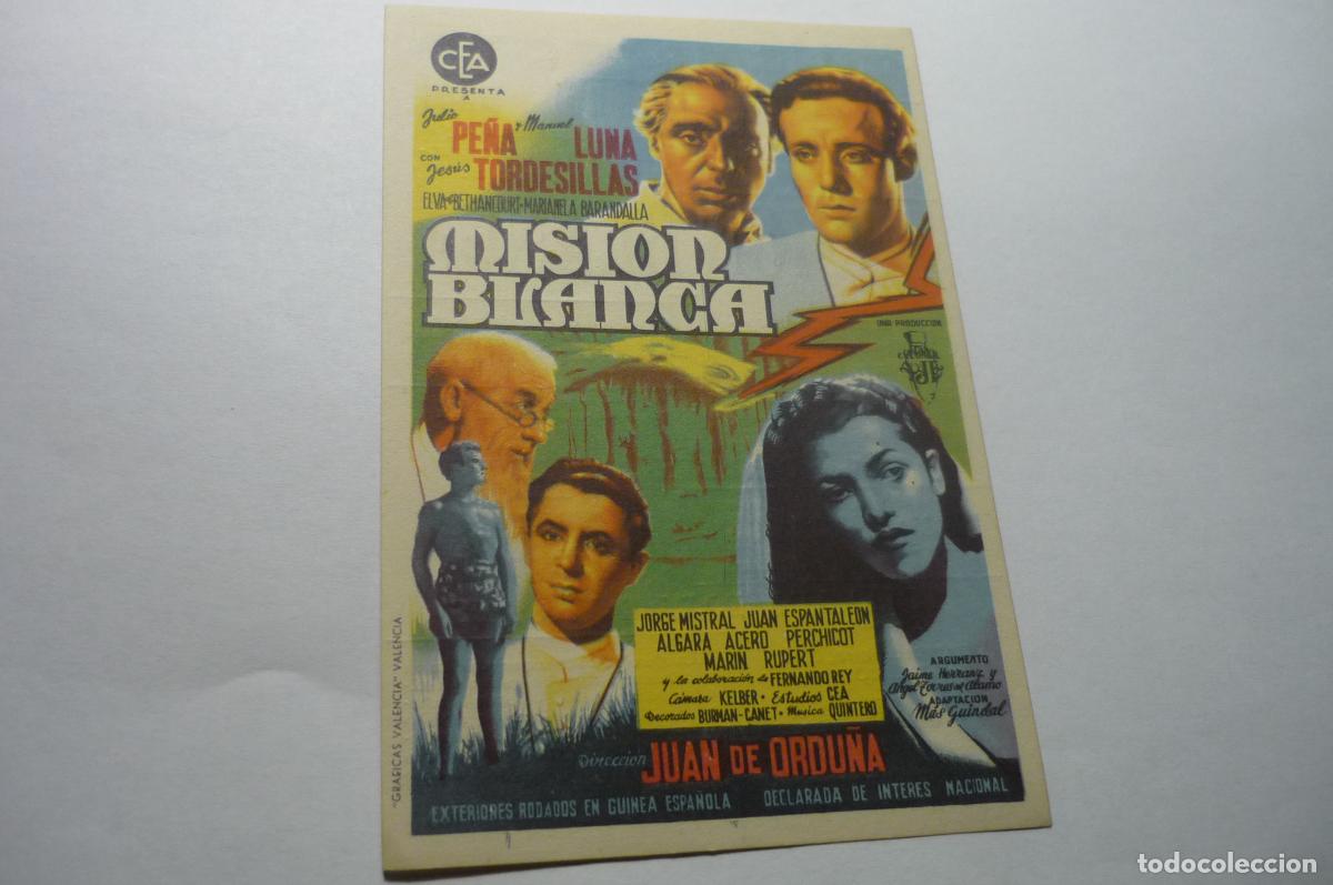 Cine: programa mision blanca publicidad goya zaragoza