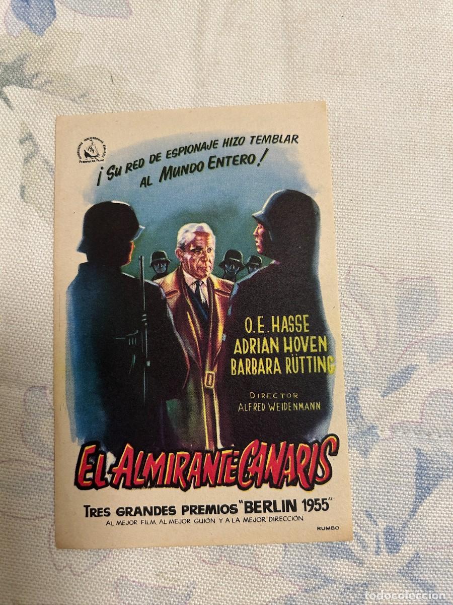 Cine: &ordm;1648 EL ALMIRANTE CANARIS SIN PUBLICIDAD BUEN ESTADO