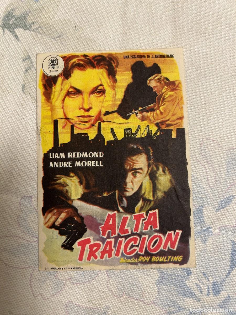 Cine: &ordm;1649 ALTA TRAICION CINES GRANADOS Y BAHIA LERIDA CON PUBLICIDAD BUEN ESTADO