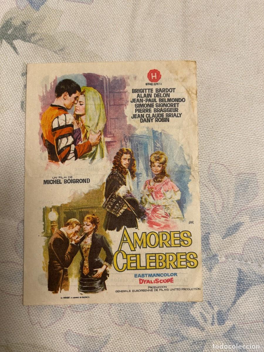 Cine: &ordm;1656 AMORES CELEBRES CINES ARENAS LICEO BARCELONA CON PUBLICIDAD BUEN ESTADO