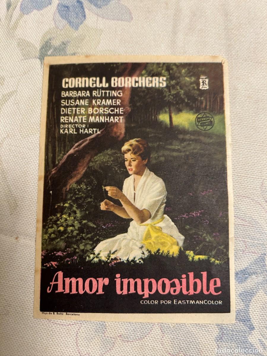 Cine: &ordm;1658 AMOR IMPOSIBLE SIN PUBLICIDAD BUEN ESTADO