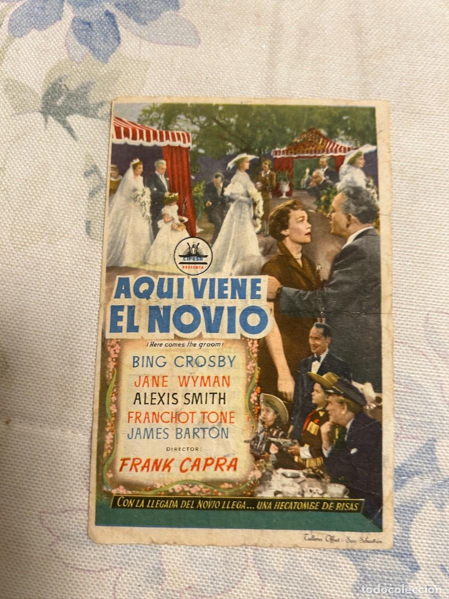 Cine: &ordm;1680 AQUI VIENE EL NOVIO CINE COLISEUM TARRAGONA CON PUBLICIDAD DOBLADO