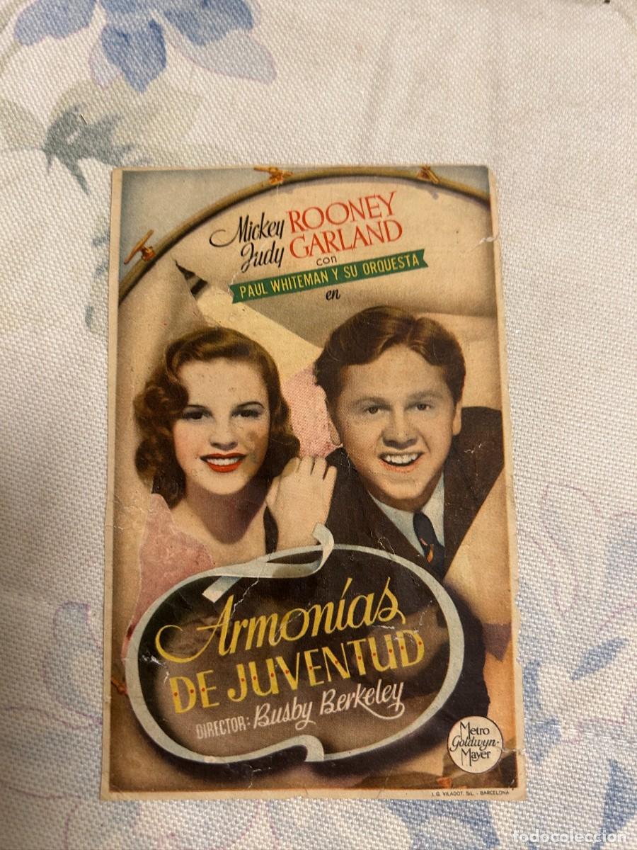 Cine: &ordm;1683 ARMONIA DE JUVENTUD CINE CORBERO SEROS LERIDA CON PUBLICIDAD COMO SE VE