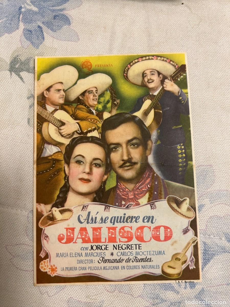 Cine: &ordm;1690 ASI SE QUIERE EN JALISCO CINE SALON MARTORELL CON PUBLICIDAD BUEN ESTADO
