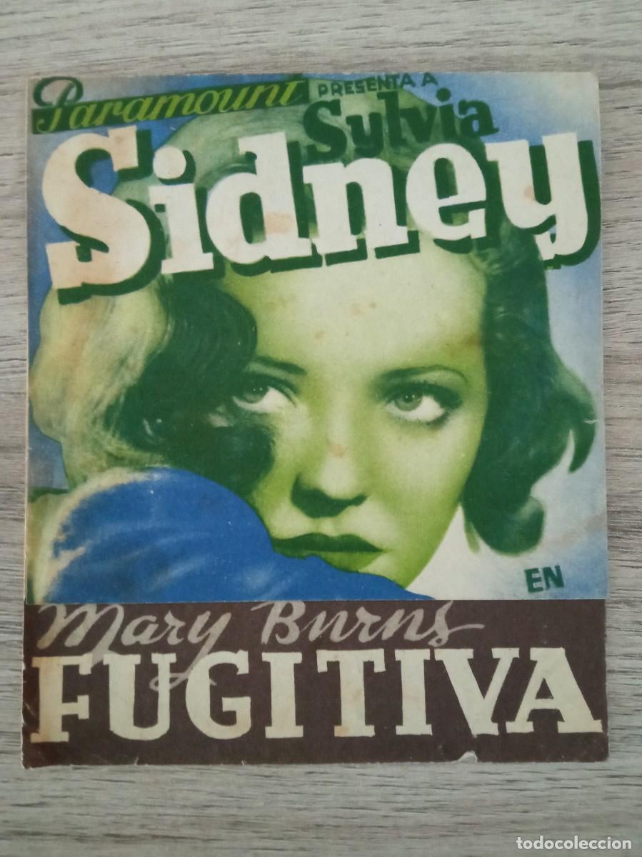 Cine: MARY BURNS FUGITIVA, SYLVIA SIDNEY, CINE ALIANZA, 1939