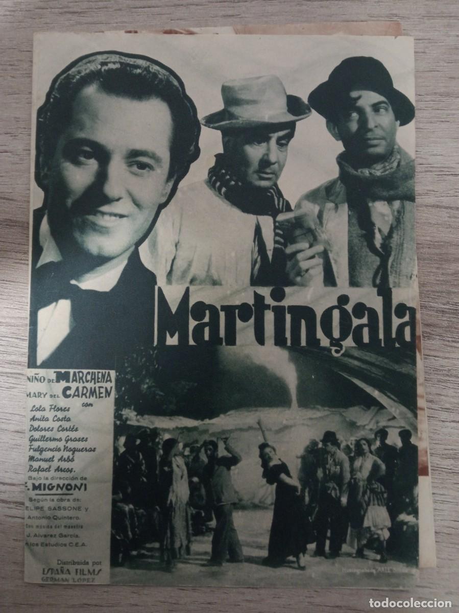 Cine: MARTINGALA, LOLA FLORES, TEATRO MARIANA, TALAVERA, 1940
