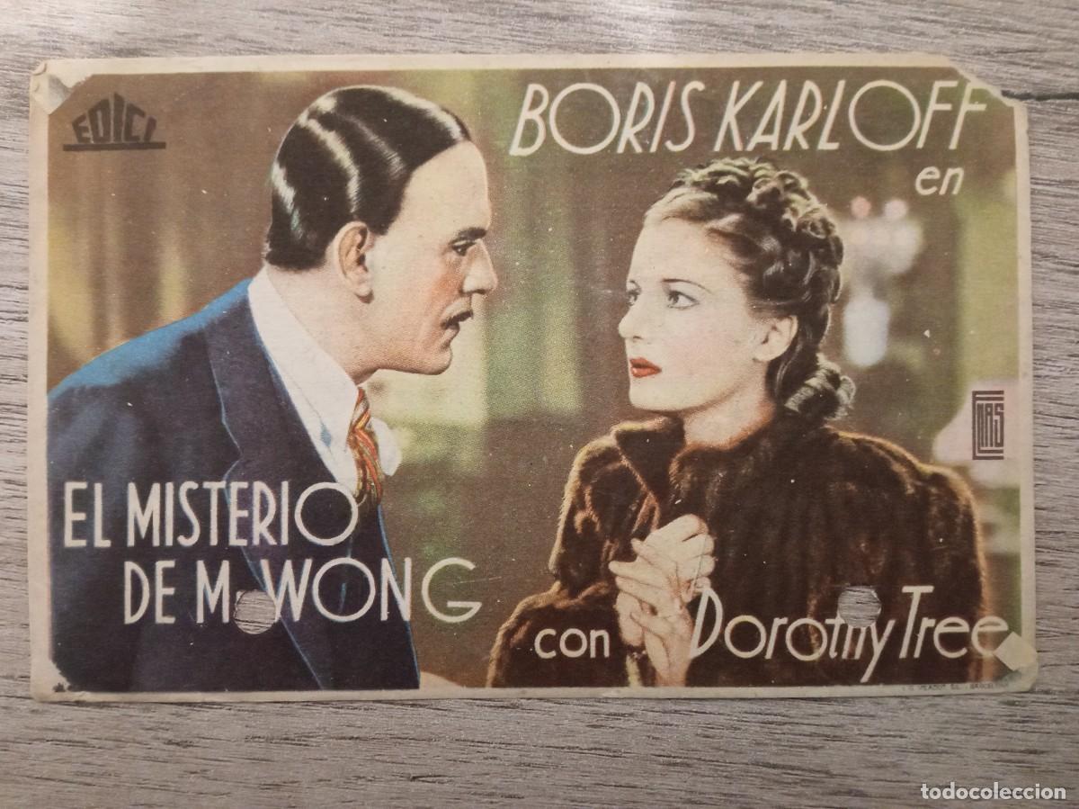 Cine: EL MISTERIO DE MR. WONG, BORIS KARLOFF, DISTRIBUIDORA EDICI