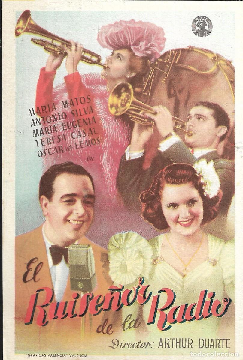 Cine: PROGRAMA DE CINE - EL RUISE&Ntilde;OR DE LA RADIO - MARIA MATOS - 1944 - SIN PUBLICIDAD.