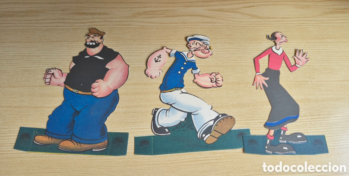 Cine: 3 antiguos programas de cine troquelados Popeye, Olivia y Brutus. Paramount