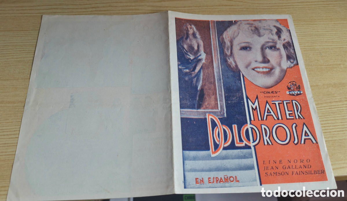 Cine: Antiguo programa de cine Mater Dolorosa A&ntilde;os 39&ntilde;0