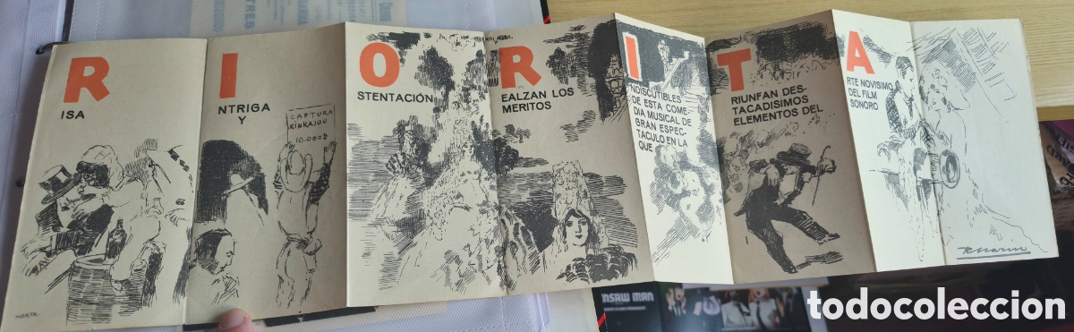 Cine: Antiguo programa de cine R&iacute;o Rita Teatro M&aacute;iquez de Cartagena A&ntilde;os 30