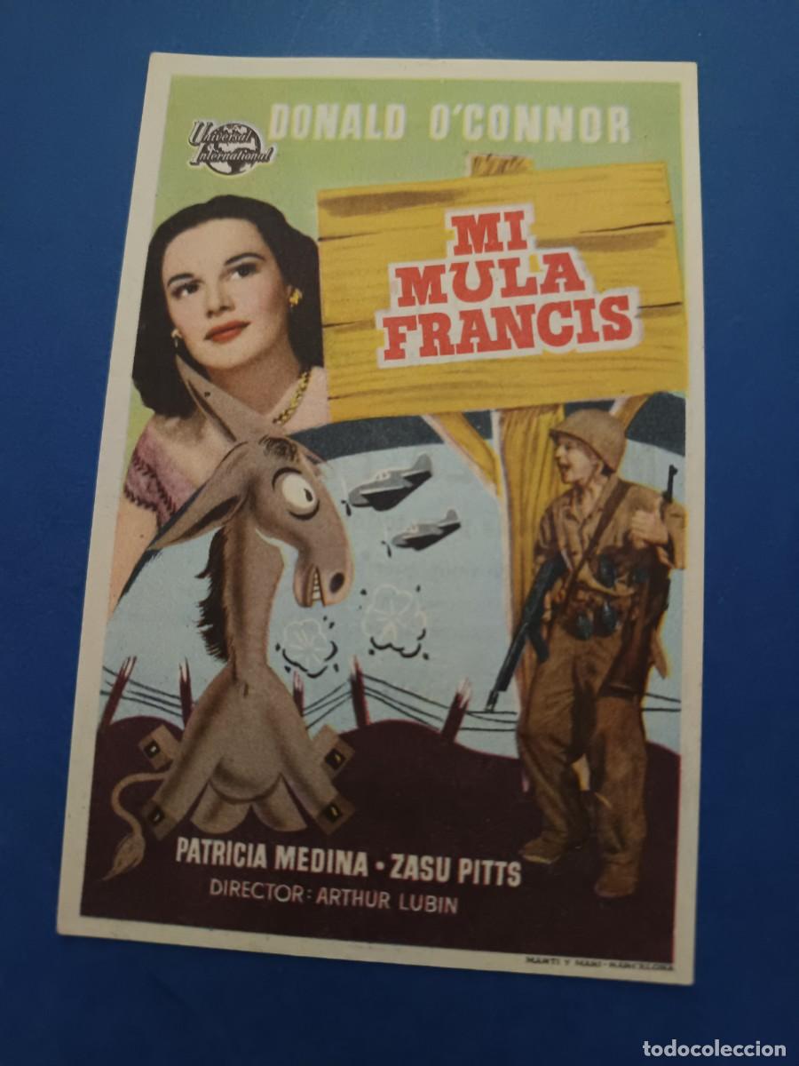 Cine: PROGRAMA DE CINE MI MULA FRANCIS DONALD O'CONNOR