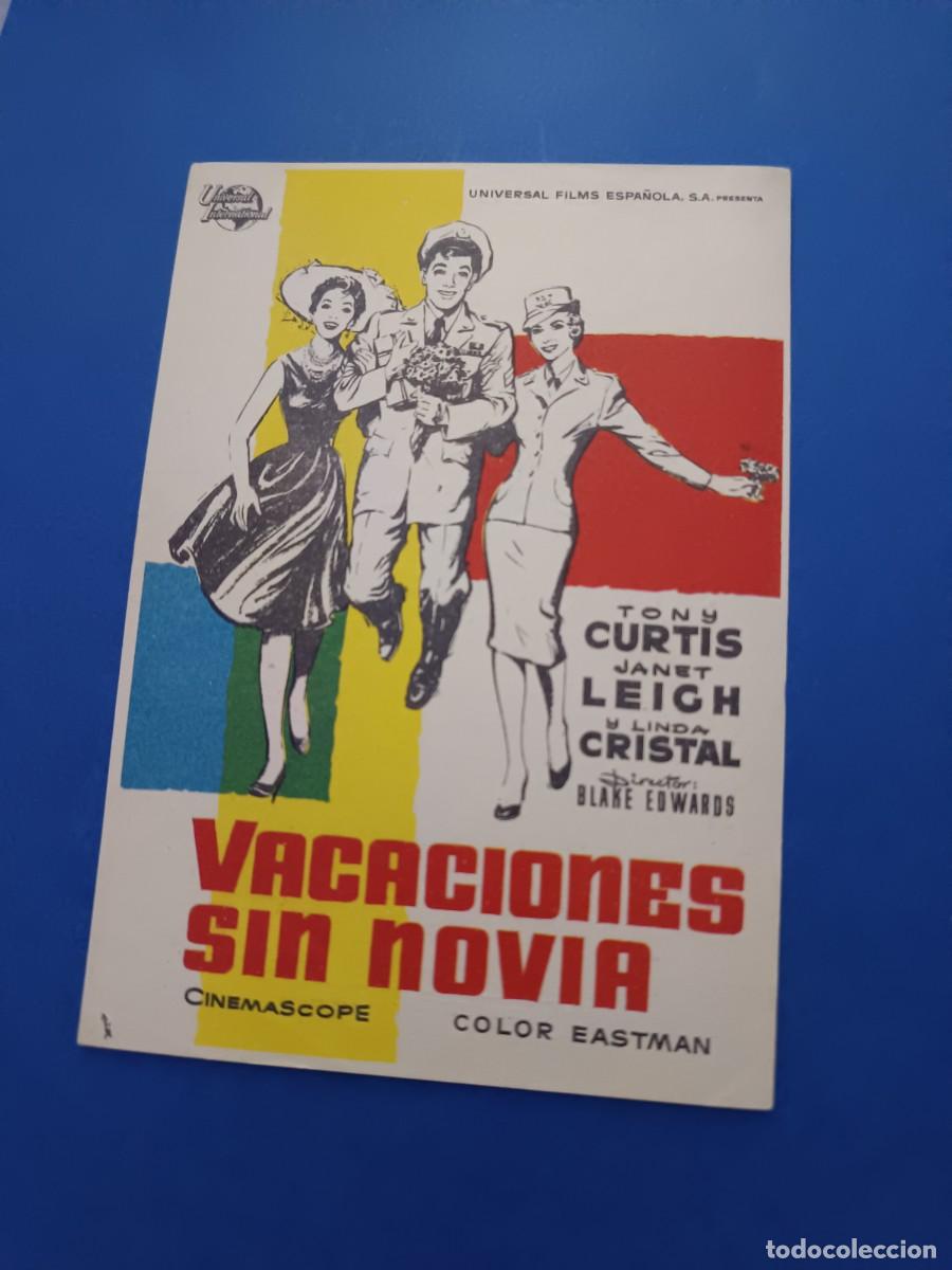 Cine: PROGRAMA DE CINE VACACIONES SIN NOVIA TONY CURTIS