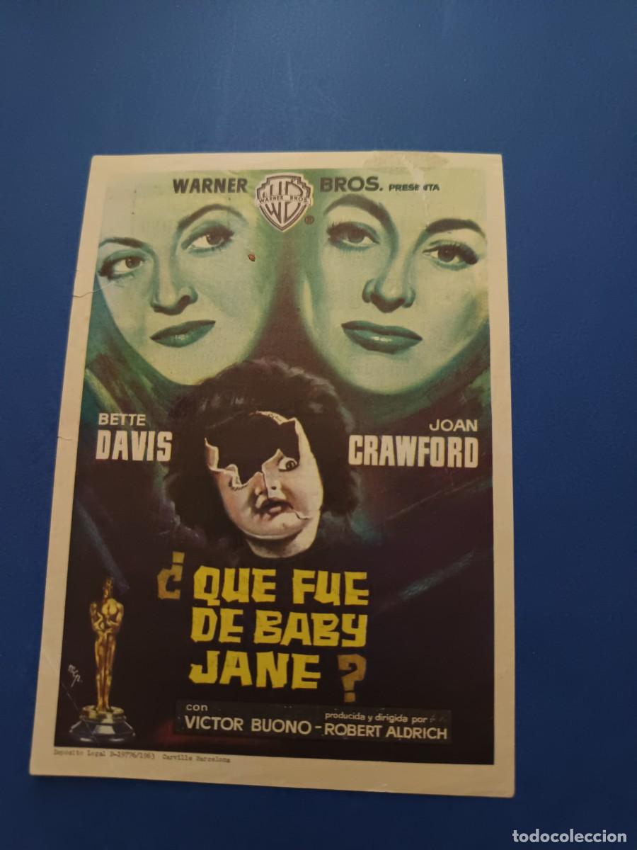 Cine: PROGRAMA DE CINE &iquest;QUE FUE DE BABY JANE? BETTE DAVIS JOAN CRAWFORD