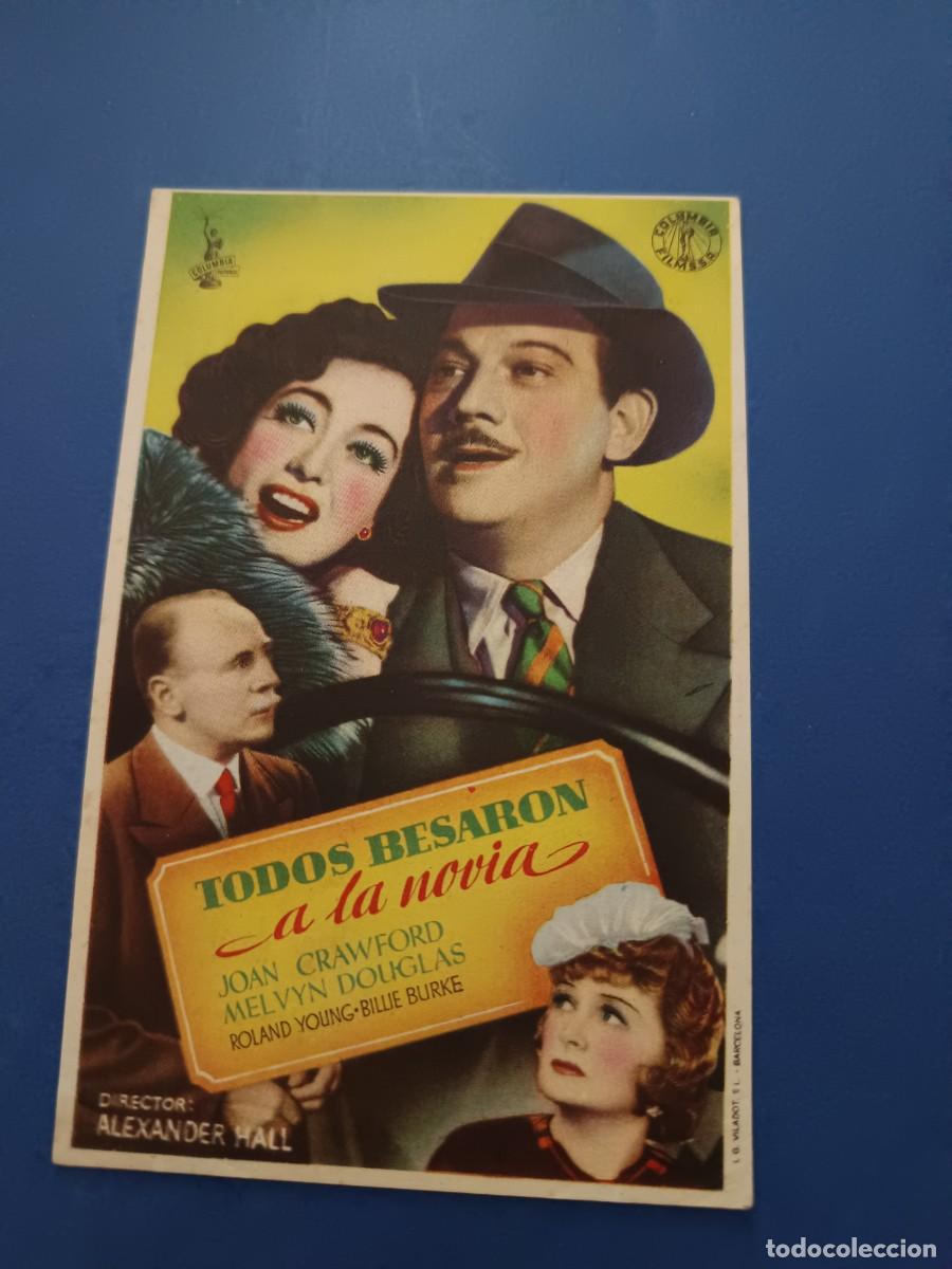Cine: PROGRAMA DE CINE TODOS BESARON A LA NOVIA JOAN CRAWFORD