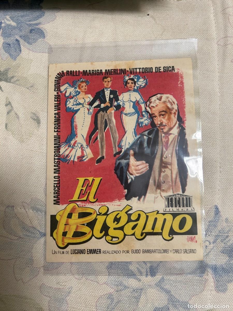 Cine: &ordm;1709 EL BIGAMO TEATRO CINE MONUMENTAL JANO MATARO BARCELONA CON PUBLICIDAD BUEN ESTADO