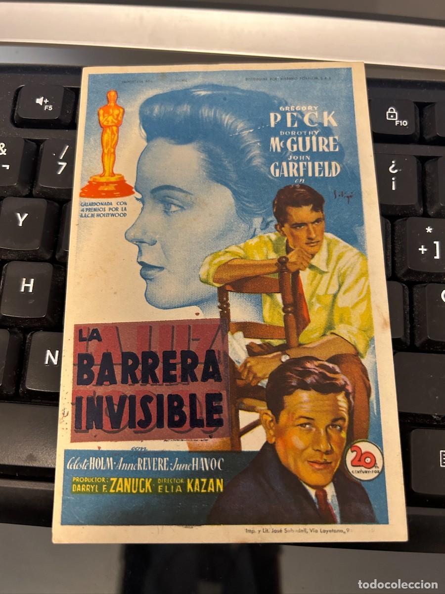 Cine: &ordm;1700 LA BARRERA INVISIBLE SIN PUBLICIDAD BUEN ESTADO