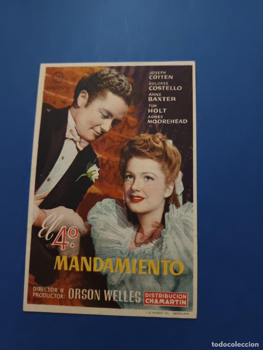 Cine: PROGRAMA DE CINE EL 4&ordm; MANDAMIENTO ORSON WELLES JOSEPH COTTEN - Foto 1