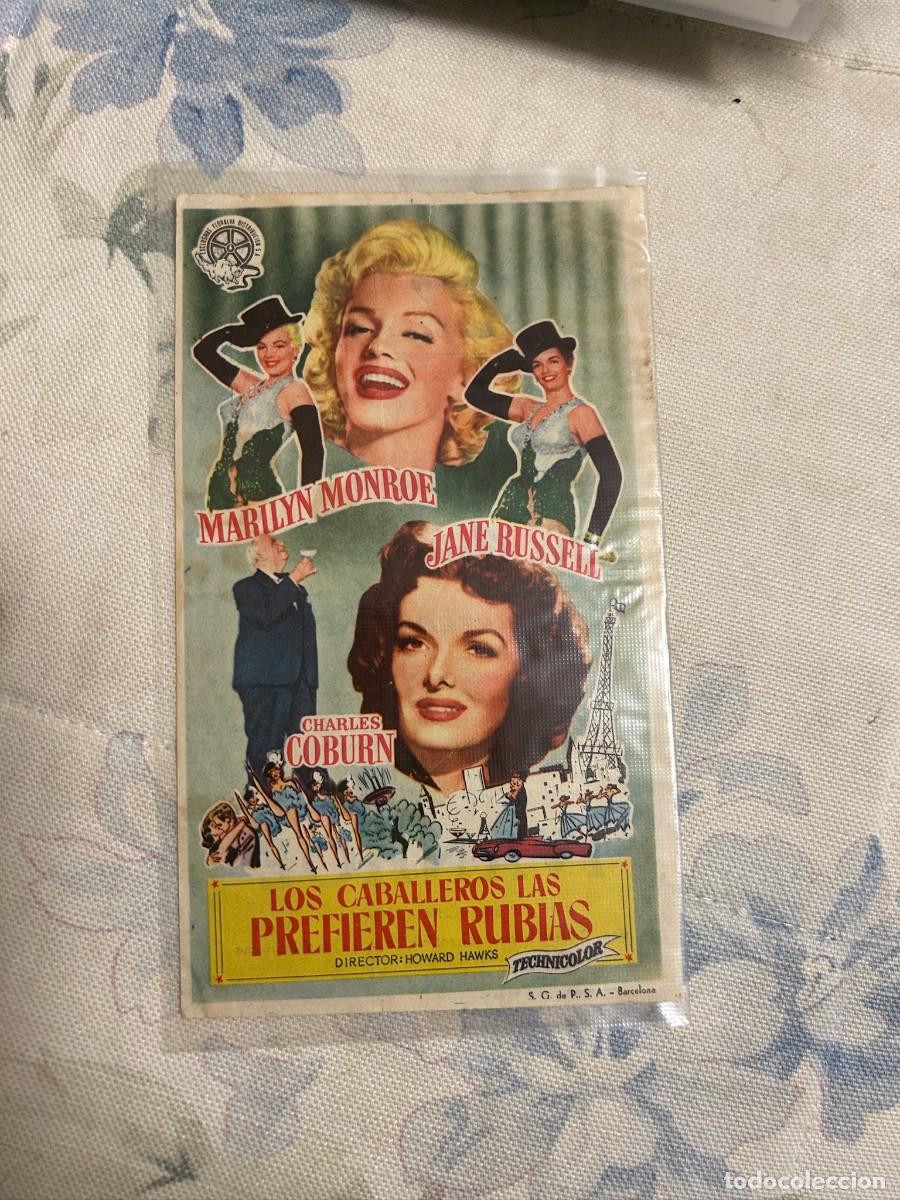 Cine: &ordm;1717 los caballeros las prefieren rubias marilyn monroe cine nuevo benisanet tarragona con publicid