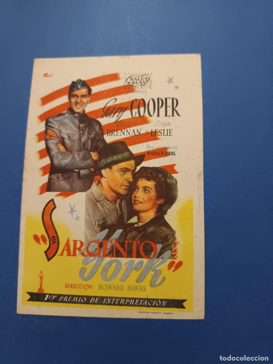 Cine: PROGRAMA DE CINE EL SARGENTO YORK GARY COOPER - Foto 1