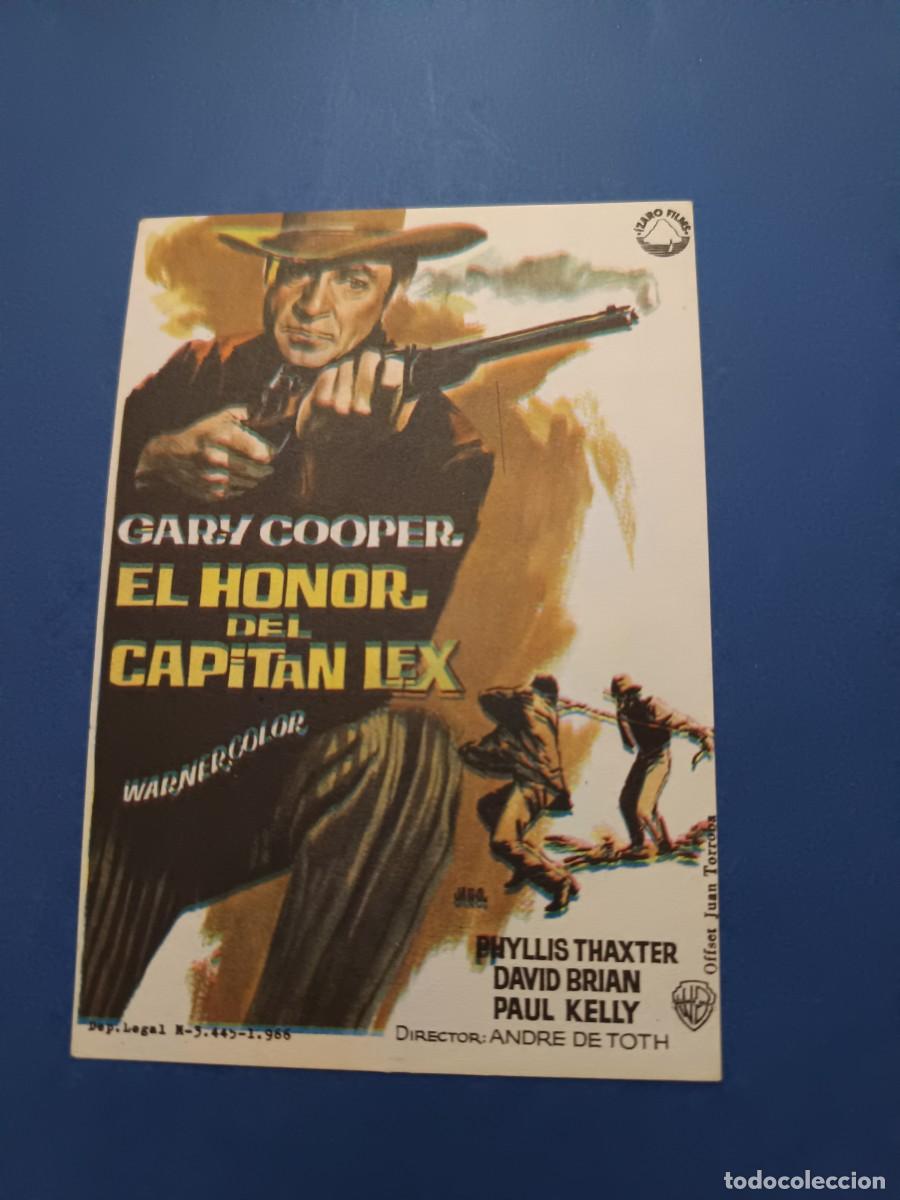 Cine: PROGRAMA DE CINE EL HONOR DEL CAPITAN LEX GARY COOPER