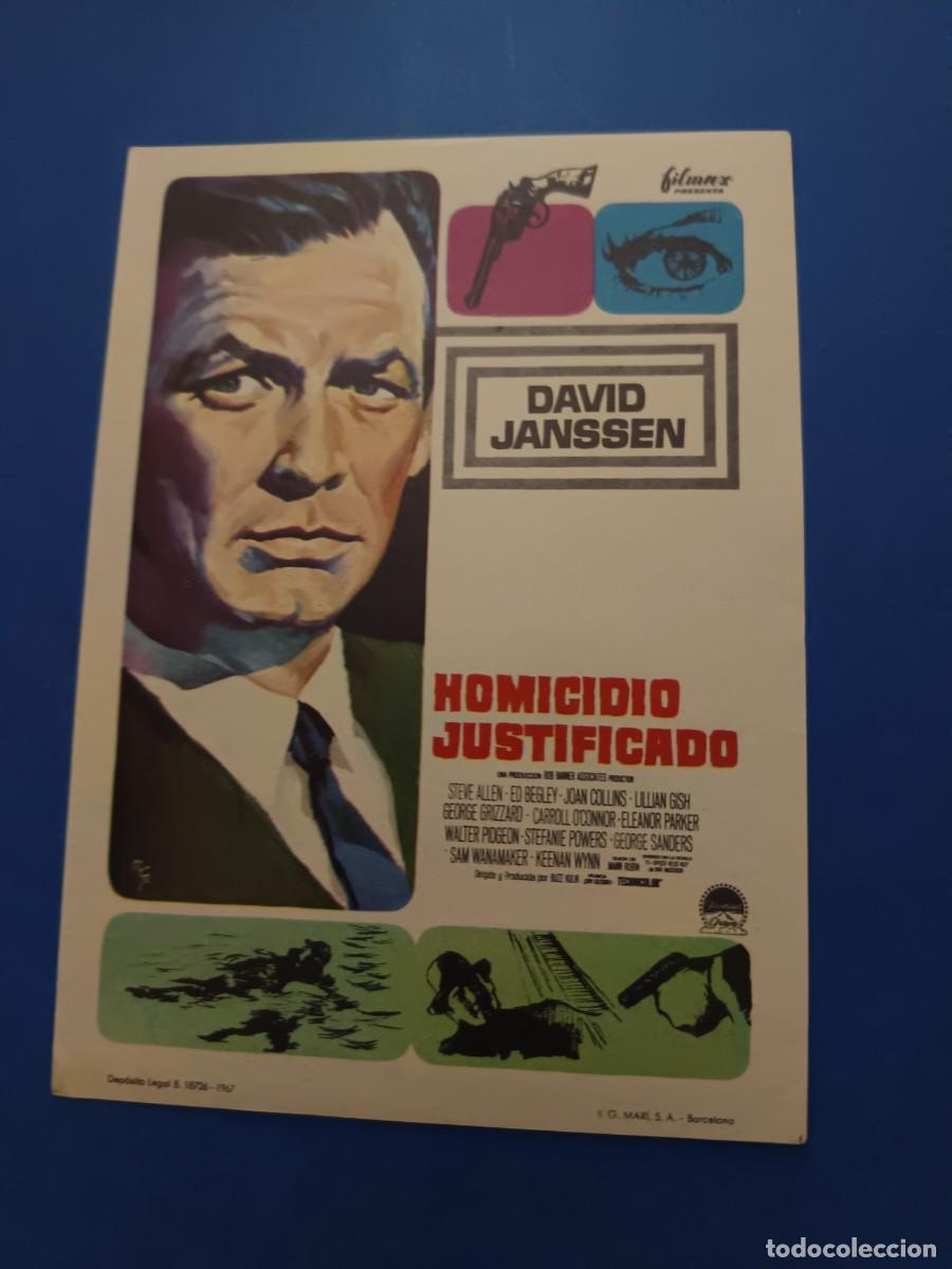 Cine: PROGRAMA DE CINE HOMICIDIO JUSTIFICADO JOAN COLLINS