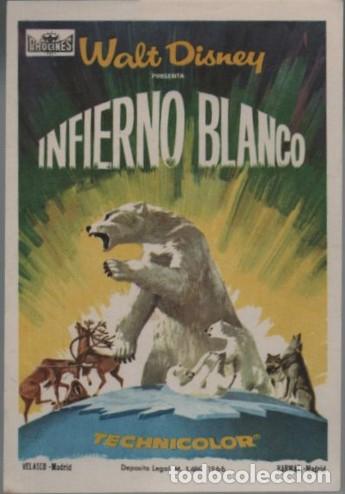 Cine: PROGRAMA DE CINE: INFIERNO BLANCO PC-11961