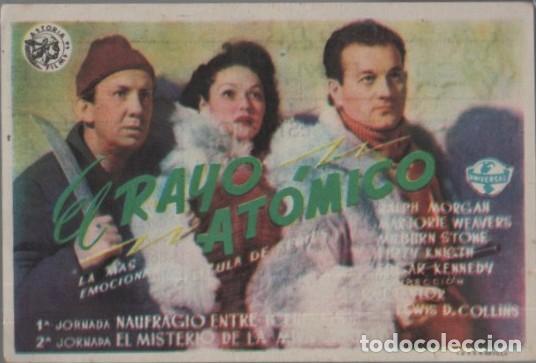 Cine: PROGRAMA DE CINE: EL RAYO AT&Oacute;MICO PC-11962