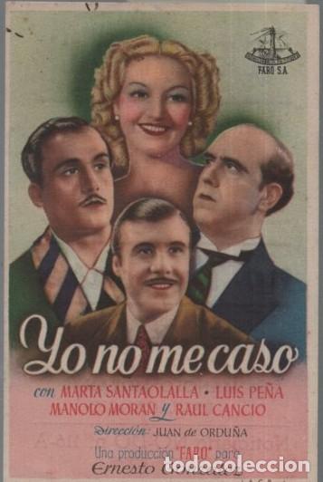 Cine: PROGRAMA DE CINE: YO NO ME CASO PC-11964