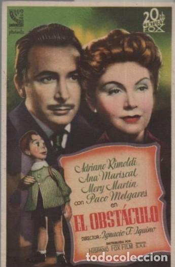 Cine: PROGRAMA DE CINE: EL OBSTACULO PC-11965 - Foto 1