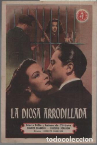 Cine: PROGRAMA DE CINE: LA DIOSA ARRODILLADA PC-11970 - Foto 1