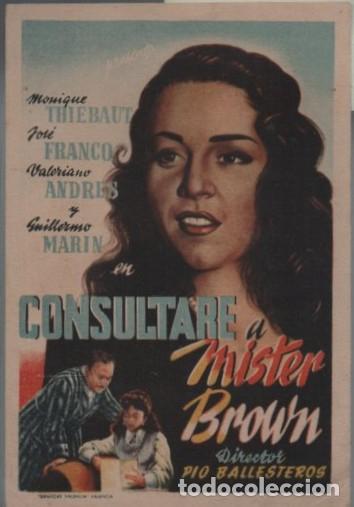 Cine: PROGRAMA DE CINE: CONSULTAR&Eacute; A MISTER BROWN PC-11973