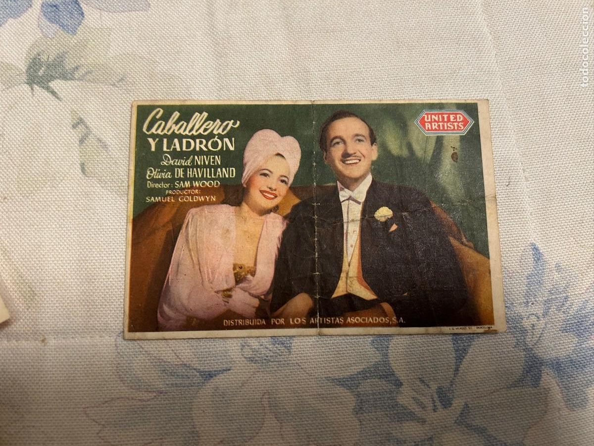 Cine: &ordm;1718 CABALLERO Y LADRON CINES ARENAS Y OTROS BARCELONA CON PUBLICIDAD COMO SE VE