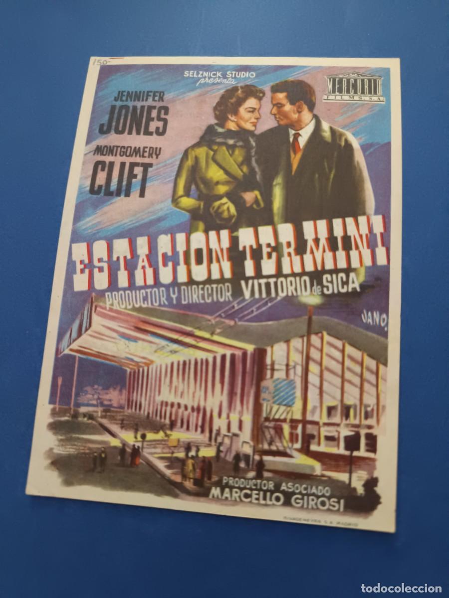 Cine: PROGRAMA DE CINE ESTACION TERMINI JENNIFER JONES MONTGOMEY CLIFT