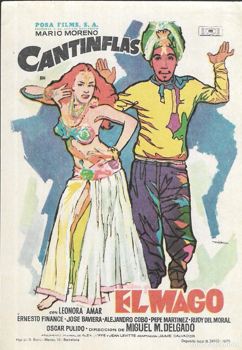 Cine: PROGRAMA DE CINE - EL MAGO - MARIO MORENO CANTINFLAS - 1970 - MAC - SIN PUBLICIDAD.