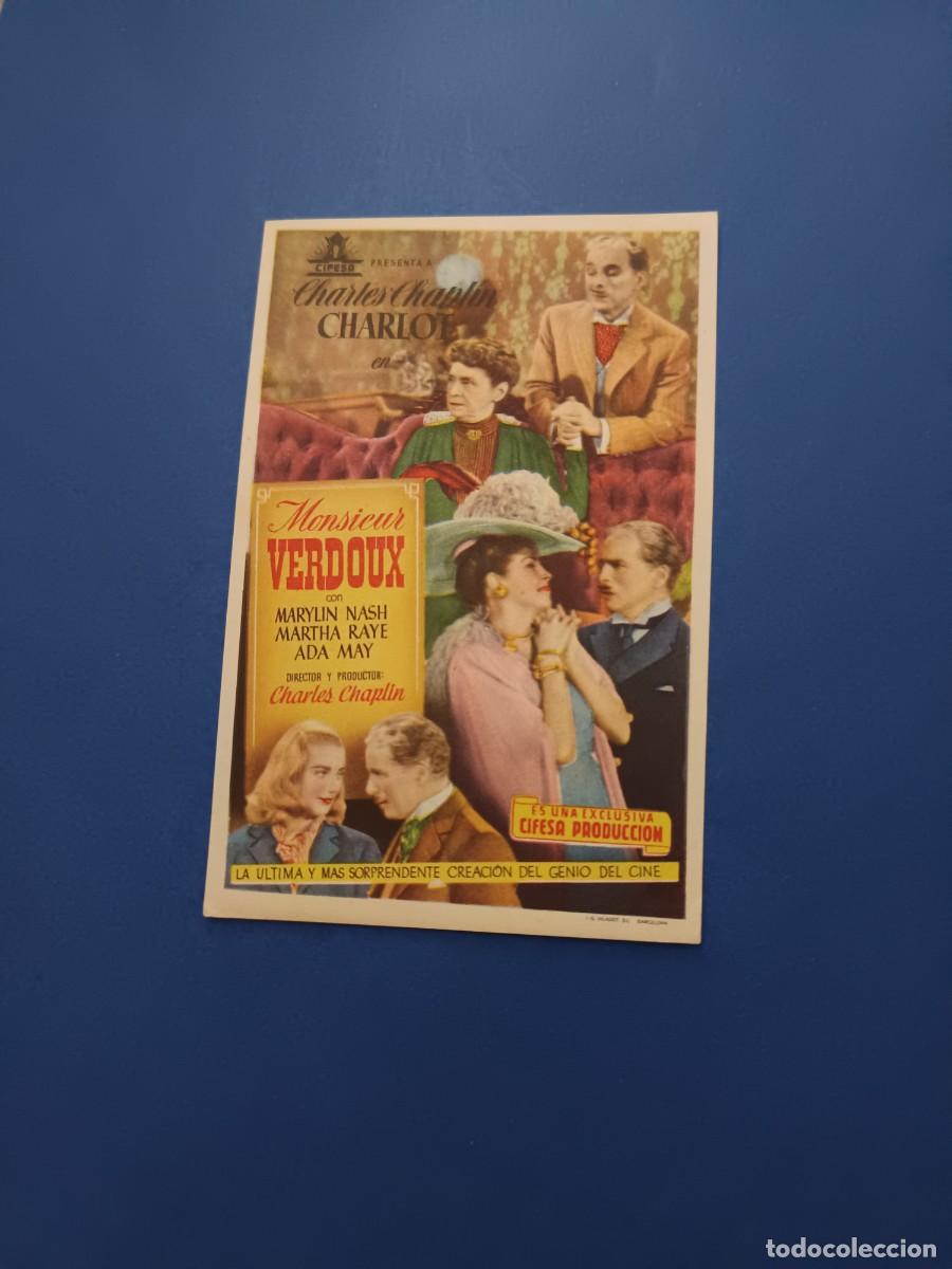 Cine: PROGRAMA DE CINE MONSIEUR VERDOUX CHARLIE CHAPLIN