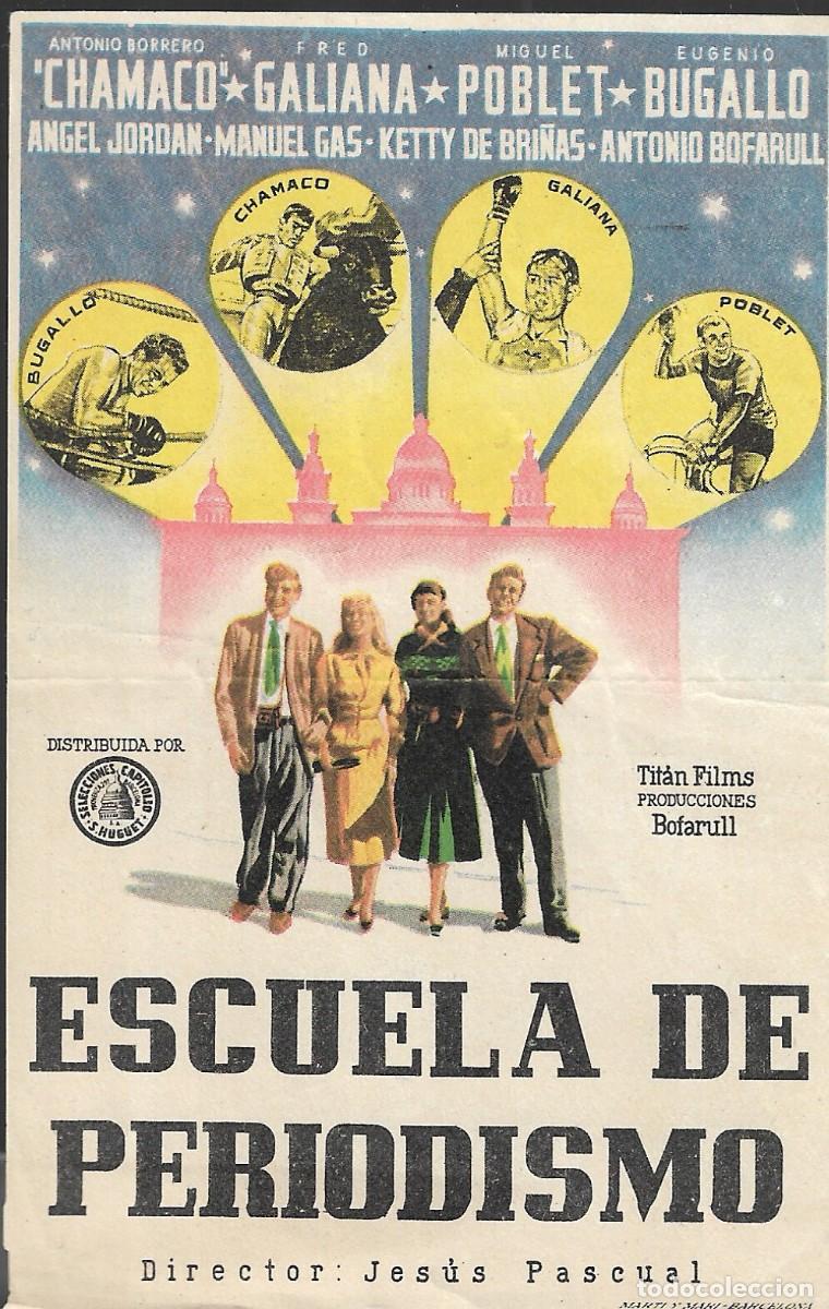 Cine: PROGRAMA DE CINE - ESCUELA DE PERIODISMO - CHAMACO, FRED GALIANA - SIN PUBLICIDAD.