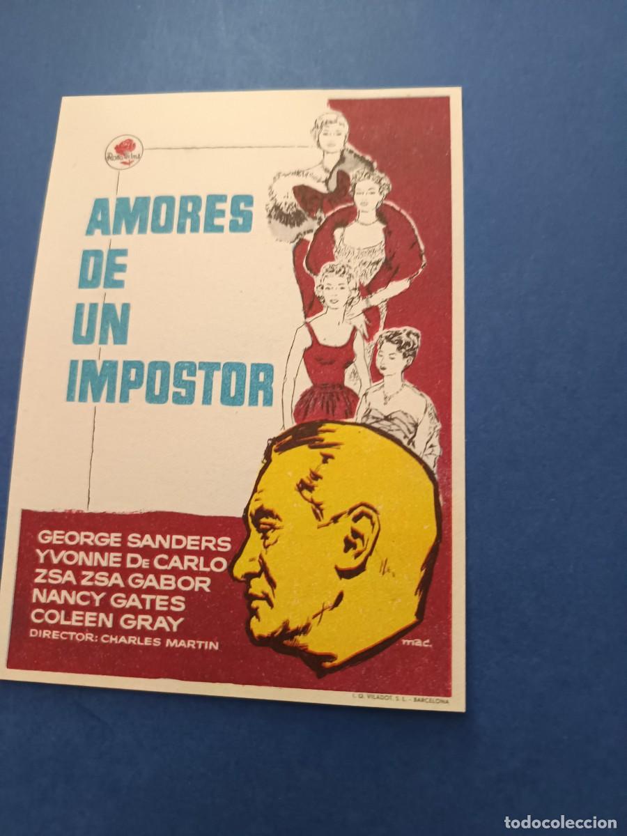 Cine: PROGRAMA DE CINE AMORES DE UN IMPOSTOR YVONNE DE CARLO